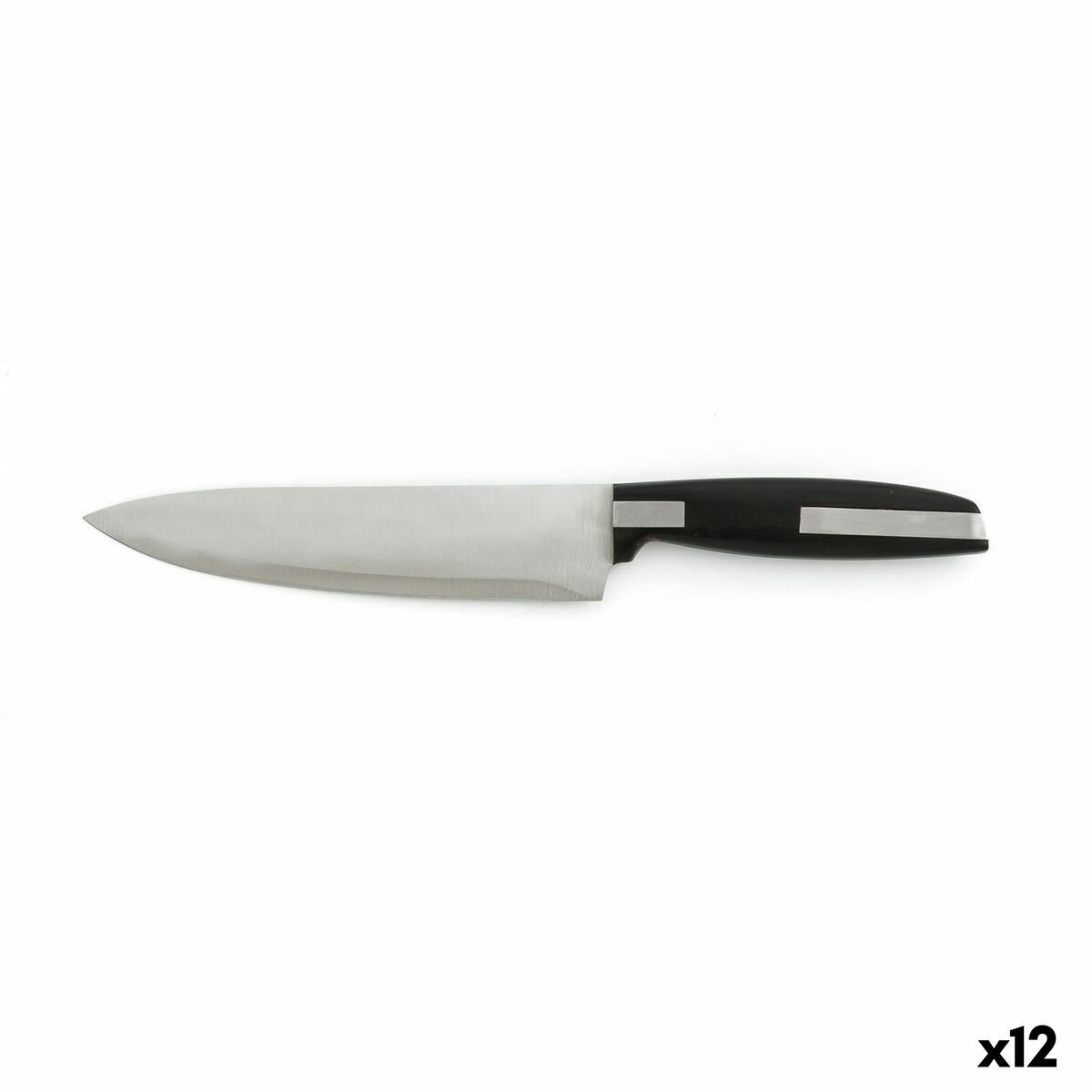 Chef's knife Quid Habitat Černý Kov 20 cm (Pack 12x)